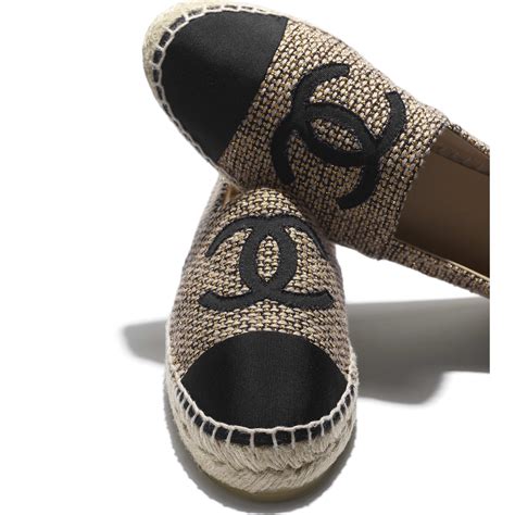 chanel beige fabric espadrilles|authentic chanel espadrilles.